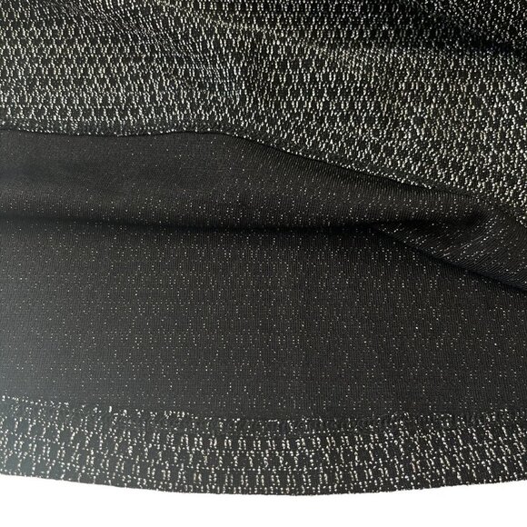 Catherines Plus 3X 26/28 Cut-out Scoop Neck Black Popover Blouse Cocktail Party - Picture 8 of 10